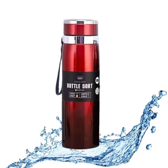 Stainless Steel Vacuum Insulated Thermos Water Bottle (500ml)